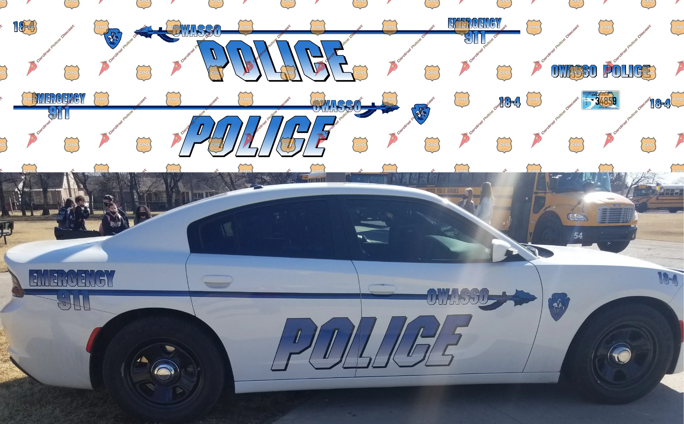 Owasso, OK Police Department — Cardinal Police Diecast